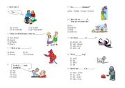 English worksheet: test