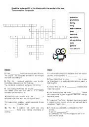 English worksheet: Criss-Cross puzzle