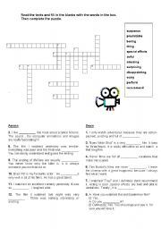 English Worksheet: Criss-Cross puzzle