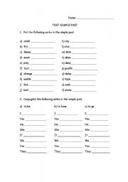 English worksheet: Simple Past