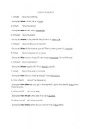 English Worksheet: Question Words