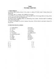 English worksheet: Answers to the worksheet (Mobile phones)