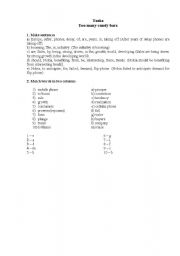 English Worksheet: Answers to the worksheet (Mobile phones)