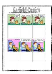 English Worksheet: Garfield Comics