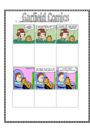 English worksheet: Garfield Comics