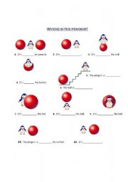 Prepositions Penguin