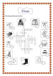 English Worksheet: clothes