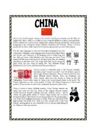 English Worksheet: CHINA