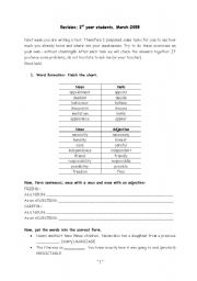 English worksheet: Revision of grammar