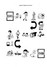 English Worksheet: Present Continuous