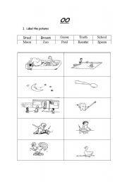 English Worksheet: Phonics Vowel sound u