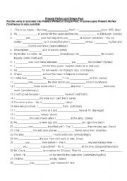 English Worksheet: Past Simple, Present Perfect Simple or Present Perfect Continuous?