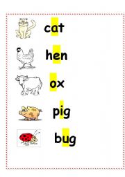 English worksheet: Short Vowels