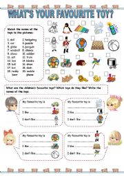 English Worksheet: Whats your favourite toy? (1)