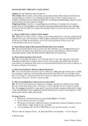English Worksheet: Movie Review for Ron Clark The triumph