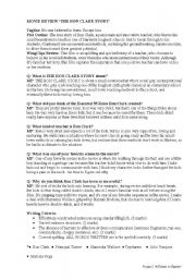 English worksheet: Movie Review for Ron Clark The triumph