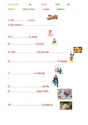 English worksheet: Learning to read