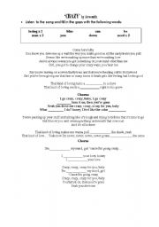 English Worksheet: song activity - crazy by aerosmith