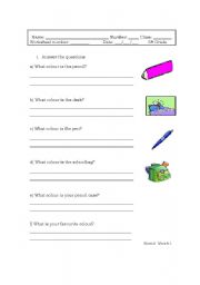 English Worksheet: worksheet