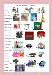 English Worksheet: Shops and facilities