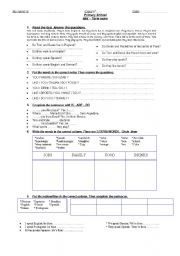 English worksheet: BEGINNER LEVEL REVISION / EXAM 