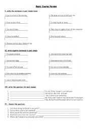 English Worksheet: grammar ex