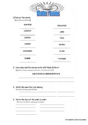 English worksheet: Weather/ seasons