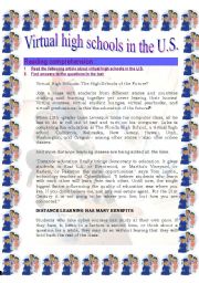 Virtual high school (reading) (3 pages)