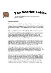 English Worksheet: The Scarlet Letter 1/4