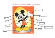 Body parts of Mickey Mouse