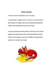 English Worksheet: George and the dragon