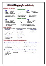 English Worksheet: Language to describe graphs and charts