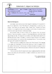 English Worksheet: Test ( diagnostic)