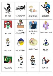 English Worksheet: Jobs memory