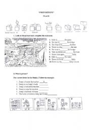 English Worksheet: Prepositions