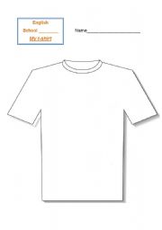 English Worksheet: My T-shirt