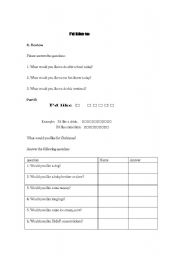 English Worksheet: Id like a.....In a restaurant