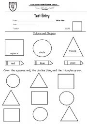 English Worksheet: The colors