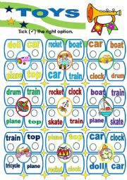 English Worksheet: TOYS