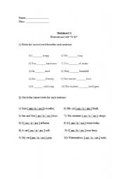 English worksheet: Verb TO BE