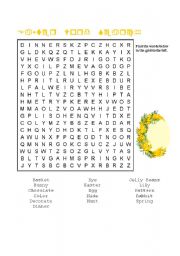 English worksheet: Easter Word Search