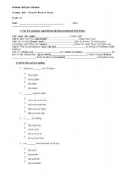 English Worksheet: Quiz