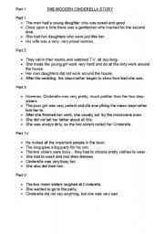 English Worksheet: PART 1     THE MODERN CINDERELLA STORY