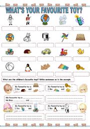 English Worksheet: Whats your favourite toy? (2)