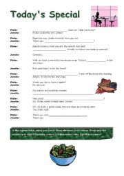 English Worksheet: Todays special