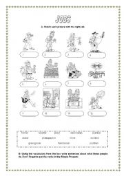 English Worksheet: JOBS