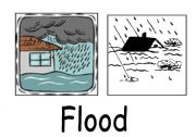 English Worksheet: natural disasters flash cards