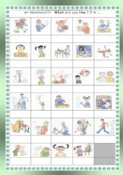 English Worksheet: Personality (adjectives)