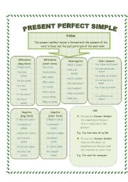 English Worksheet: Present Perfect Simple (6 pages) Explanations of time expressions and practice. No pictures except my trademark doggies!