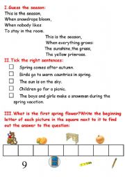 English Worksheet: Spring is in the air
